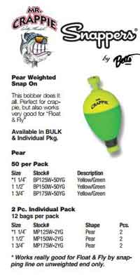 Betts Mr.Crappie Snappers Wgt 1.50