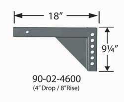 2 SQ 6DROP/10RISE X12SHNK
