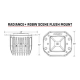 RIGID Industries Radiance Scene - RGBW - Flush Mount - Pair