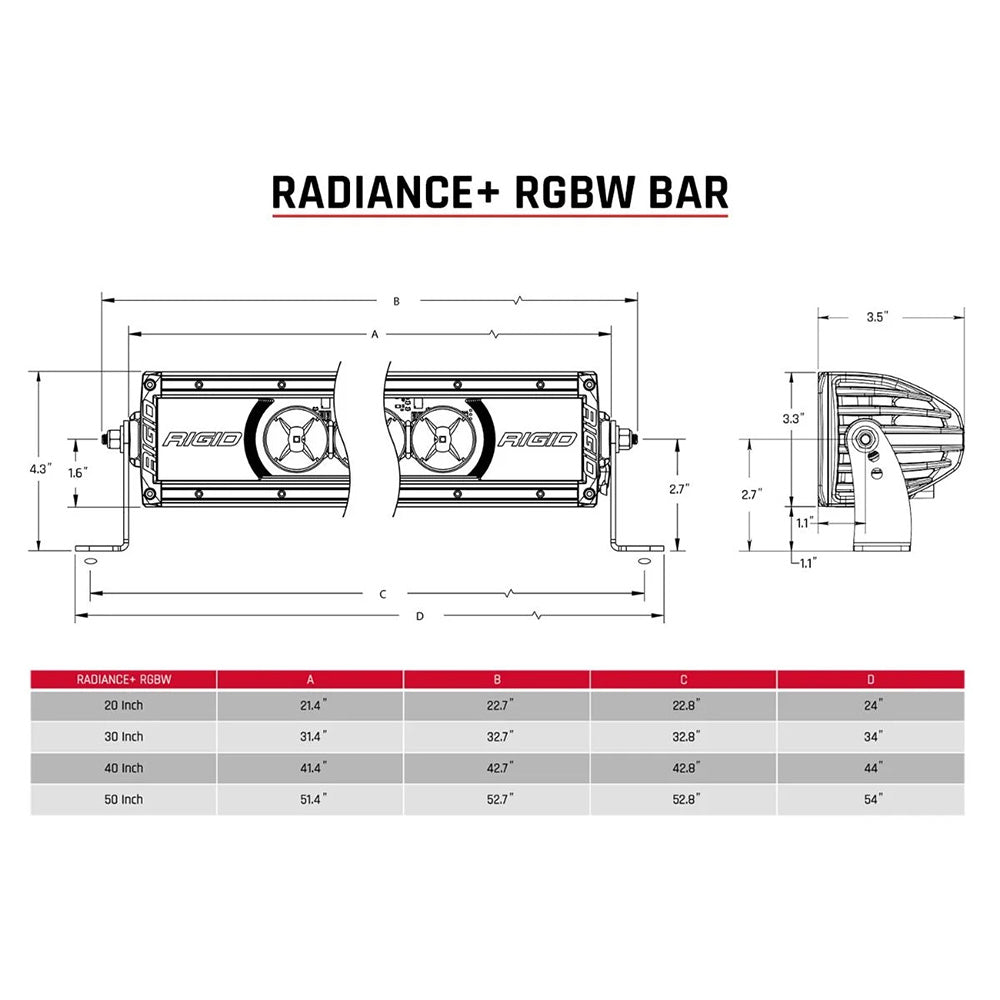 RIGID Industries Radiance + 30" Light Bar - RGBW