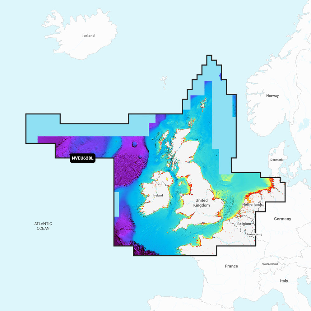 Garmin Navionics Vision+™ NVEU628L U.K., Ireland & Holland