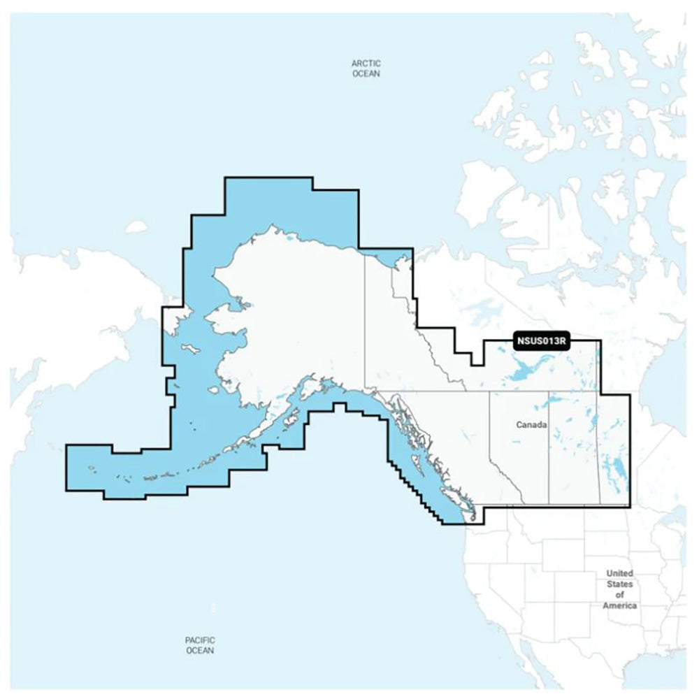 Garmin Navionics+™ NSUS013R Canada, West & Alaska