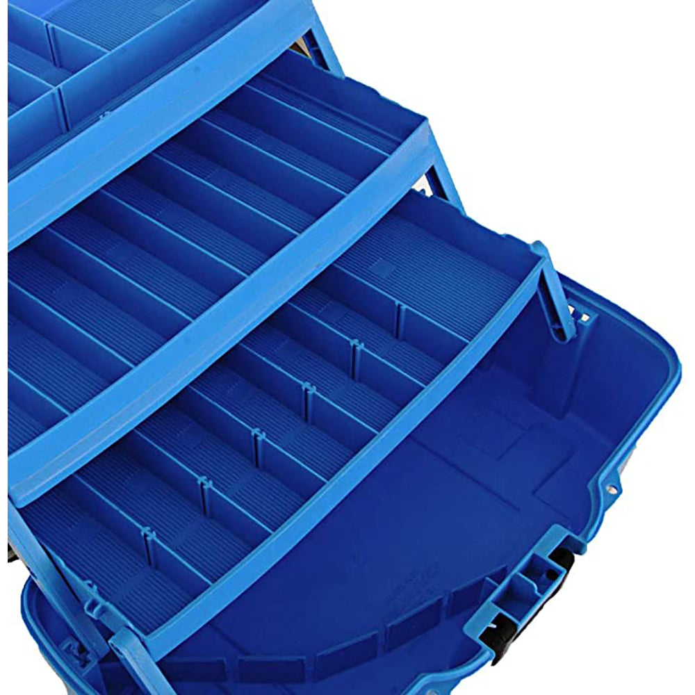 Plano 3-Tray Tackle Box w/Dual Top Access - Smoke & Bright Blue