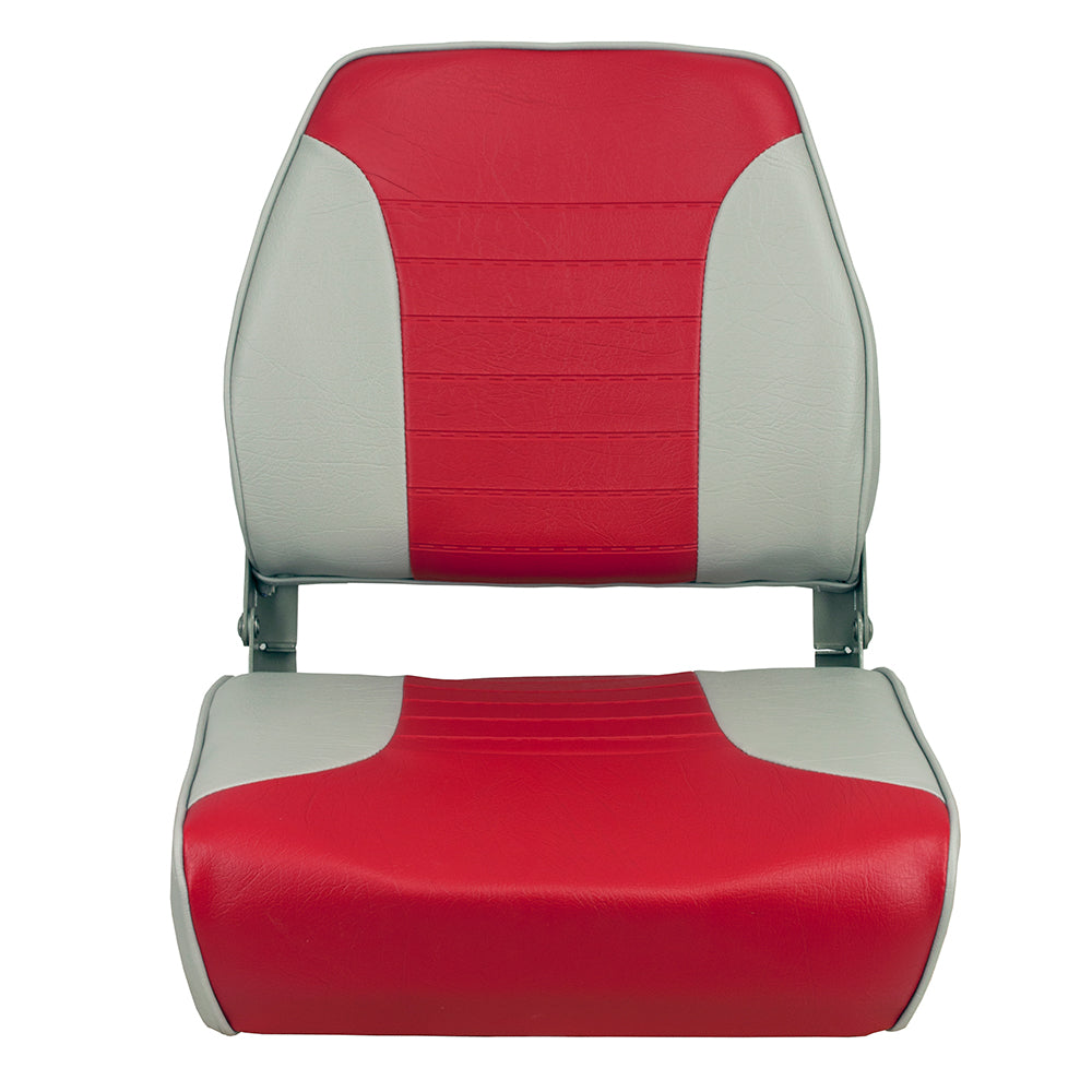 Springfield Economy Multi-Color Folding Seat - Grey/Red