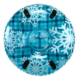 Aqua Leisure 43" Pipeline Sno™ Clear Top Racer Sno-Tube - Cool Blue Plaid