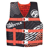 Full Throttle Youth Nylon Life Jacket - Pink/Black