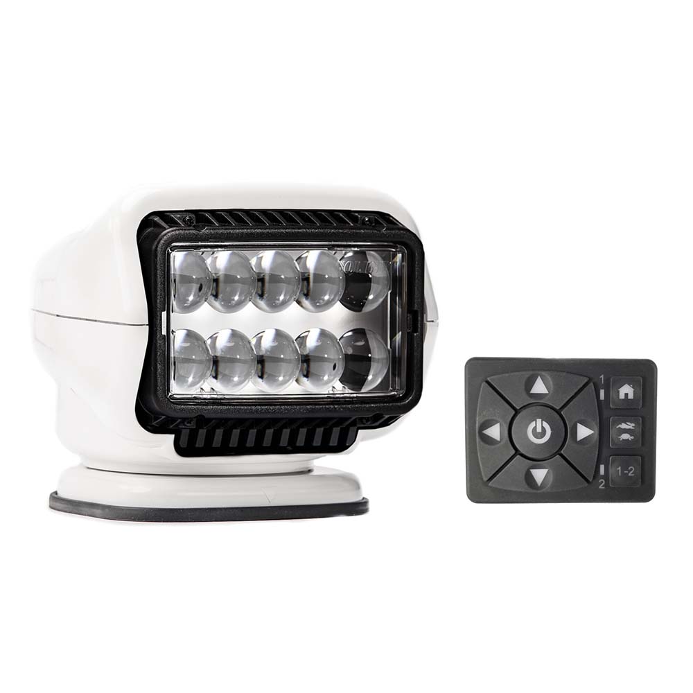 Golight Stryker ST Series Permanent Mount White 12V LED w/Hard Wired Dash Mount Remote