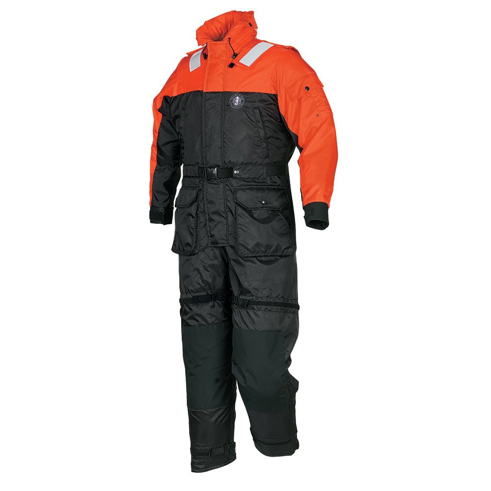 Mustang Deluxe Anti-Exposure Coverall & Work Suit - Orange/Black - XXL