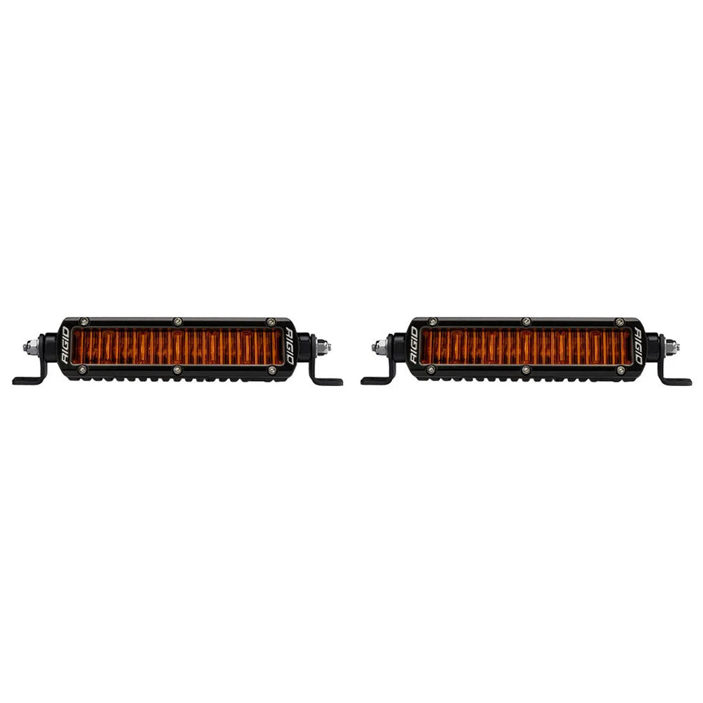 RIGID Industries SR Series SAE 6" w/Amber Pro Lens - Pair