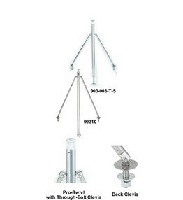 44'S.S.SKI PYLON W/SWIVL