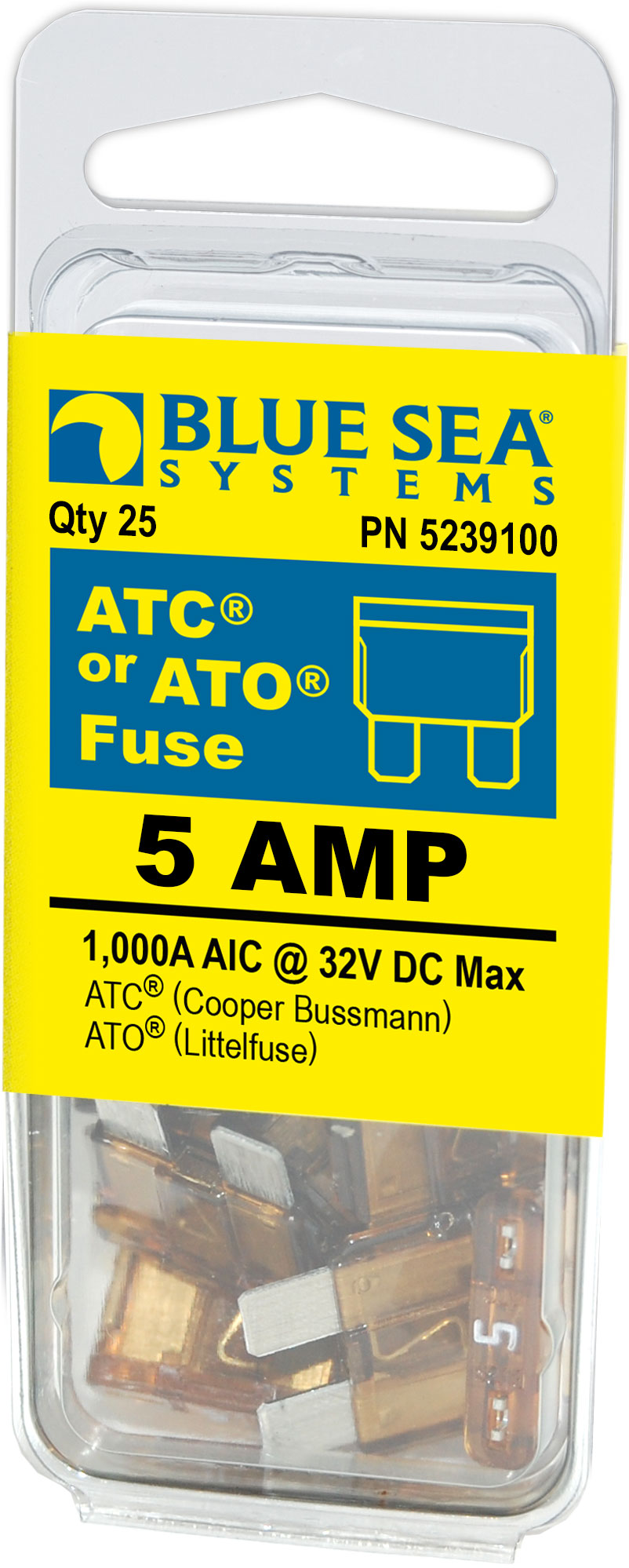 FUSE ATO/ATC 5A PACK 25