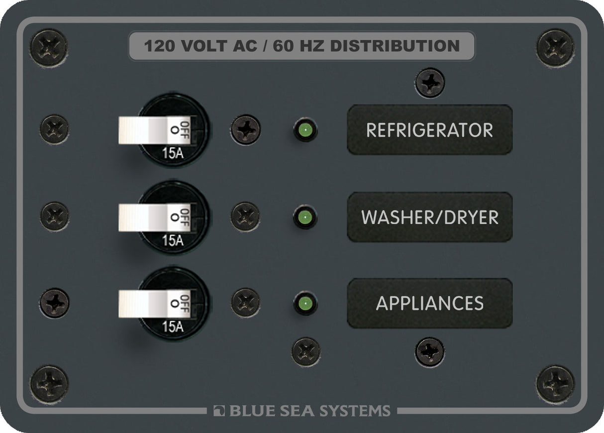 PANEL 120VAC 3POS