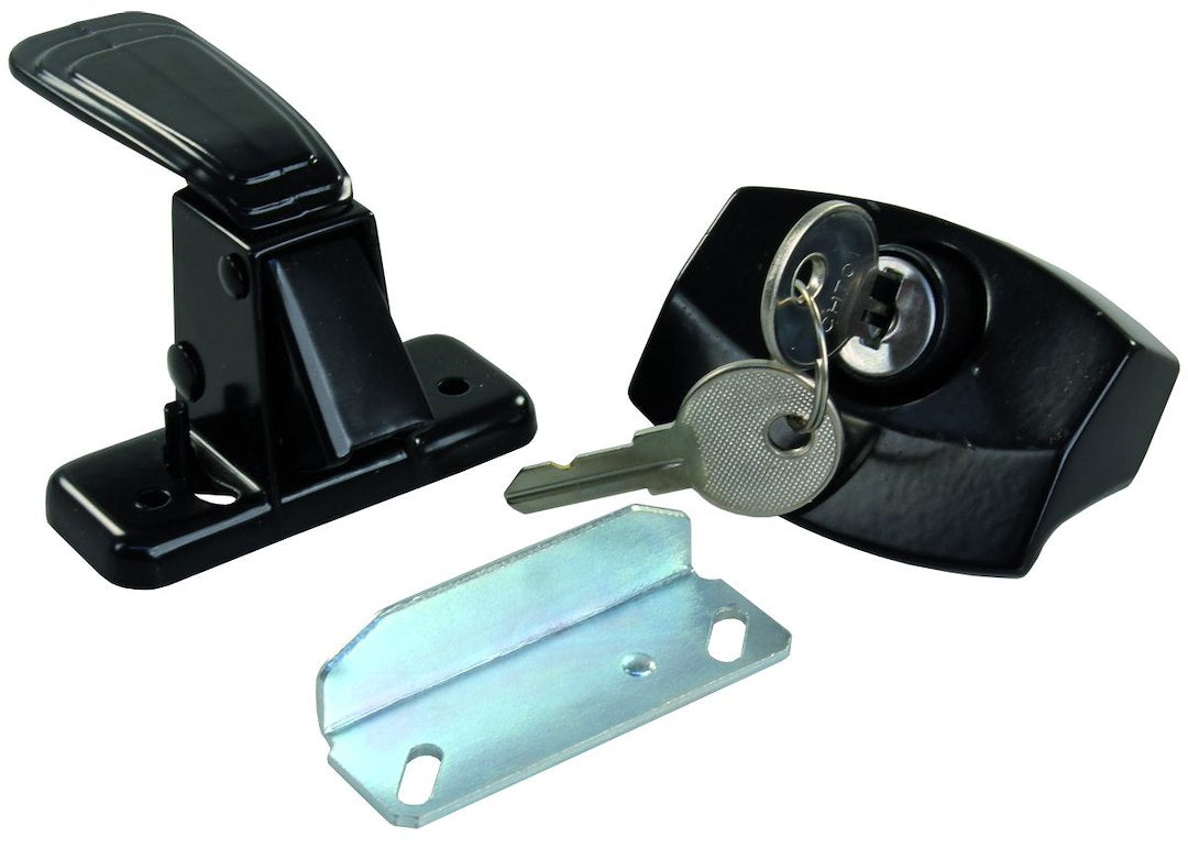 CAMPER DOOR LATCH  BLACK