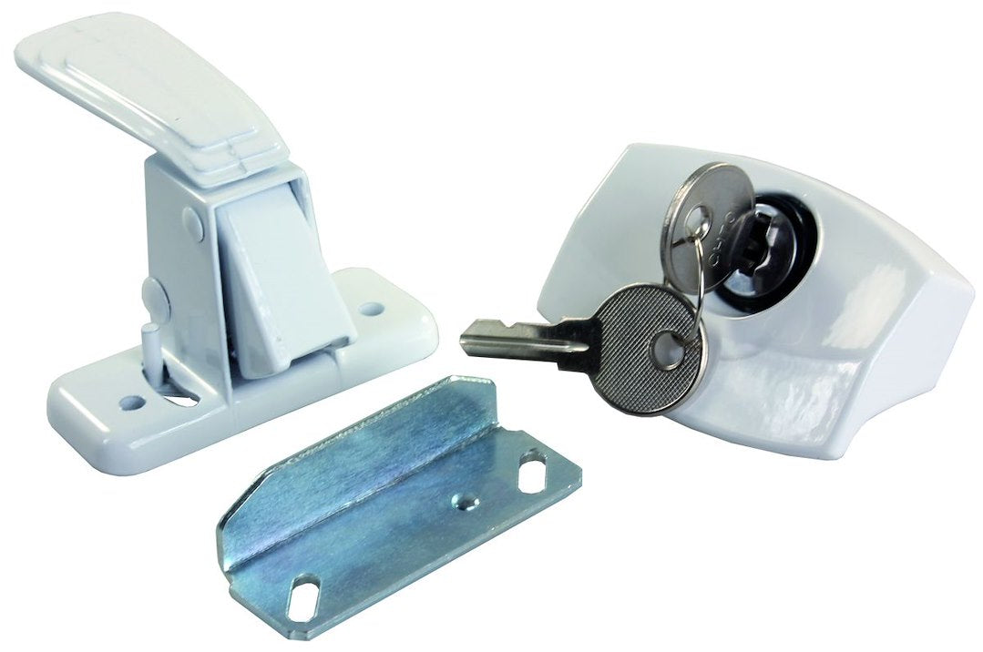 CAMPER DOOR LATCH  WHITE