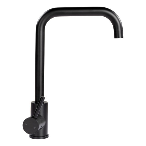 SQUARE GOOSENECK FAUCET - BLACK MAT