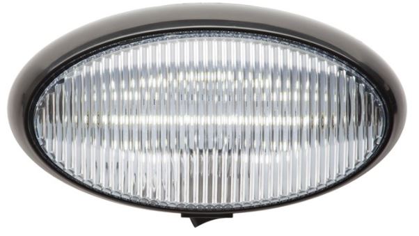 LED PORCH;OVAL;SWITCH; BLK BASE:CLR