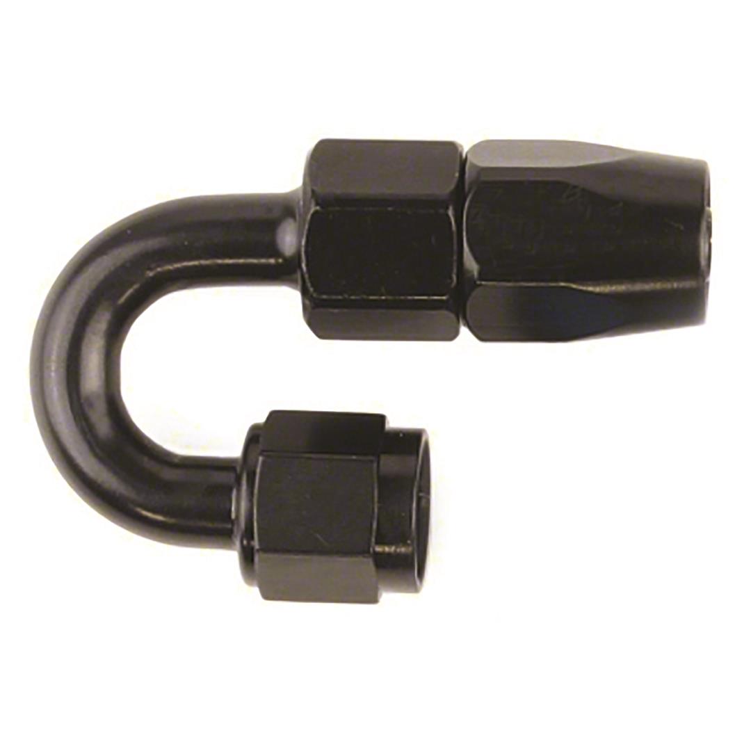 -8AN X 180  BLK PUSH-ON HOSE END