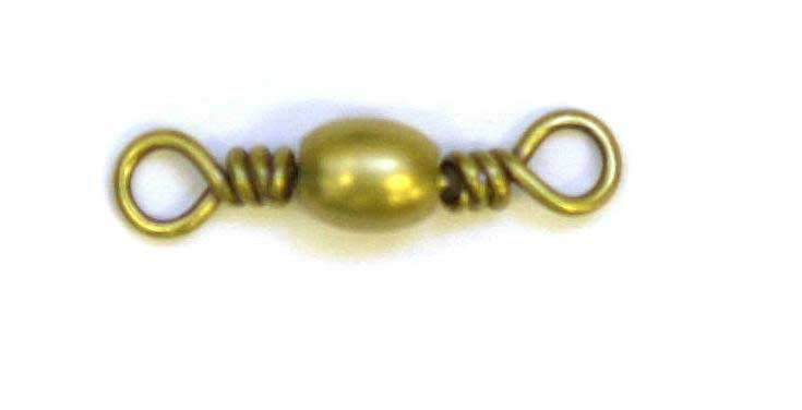 Eagle Claw Swivel-Brass Barrel 12ct/12pk Size 2/0