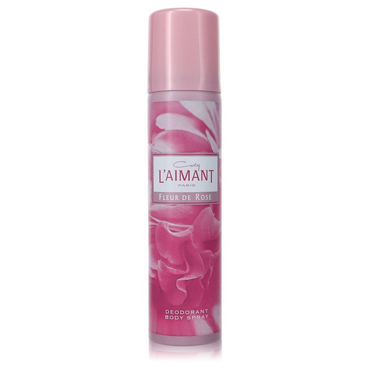 L'aimant Fleur Rose by Coty Deodorant Spray 2.5 oz for Women