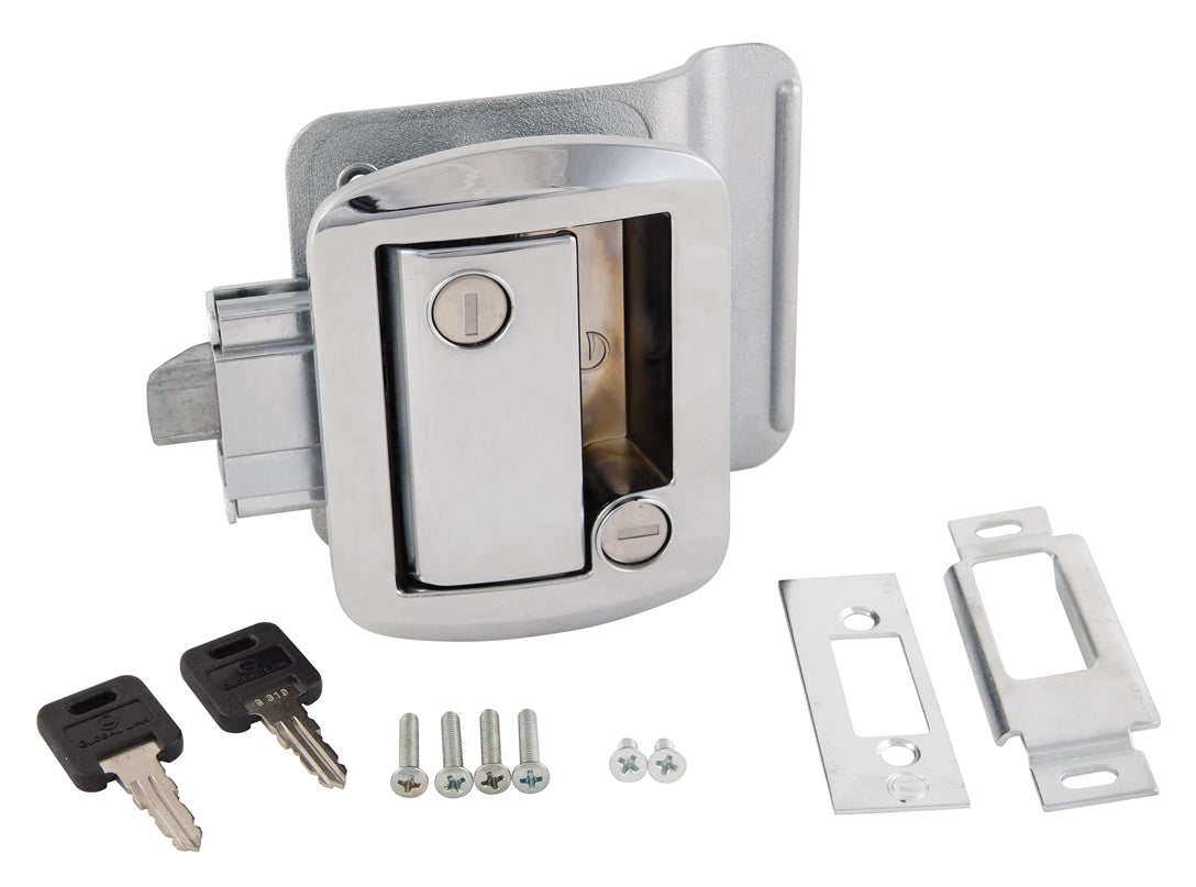 METAL TT LOCK W/KEYS CHR