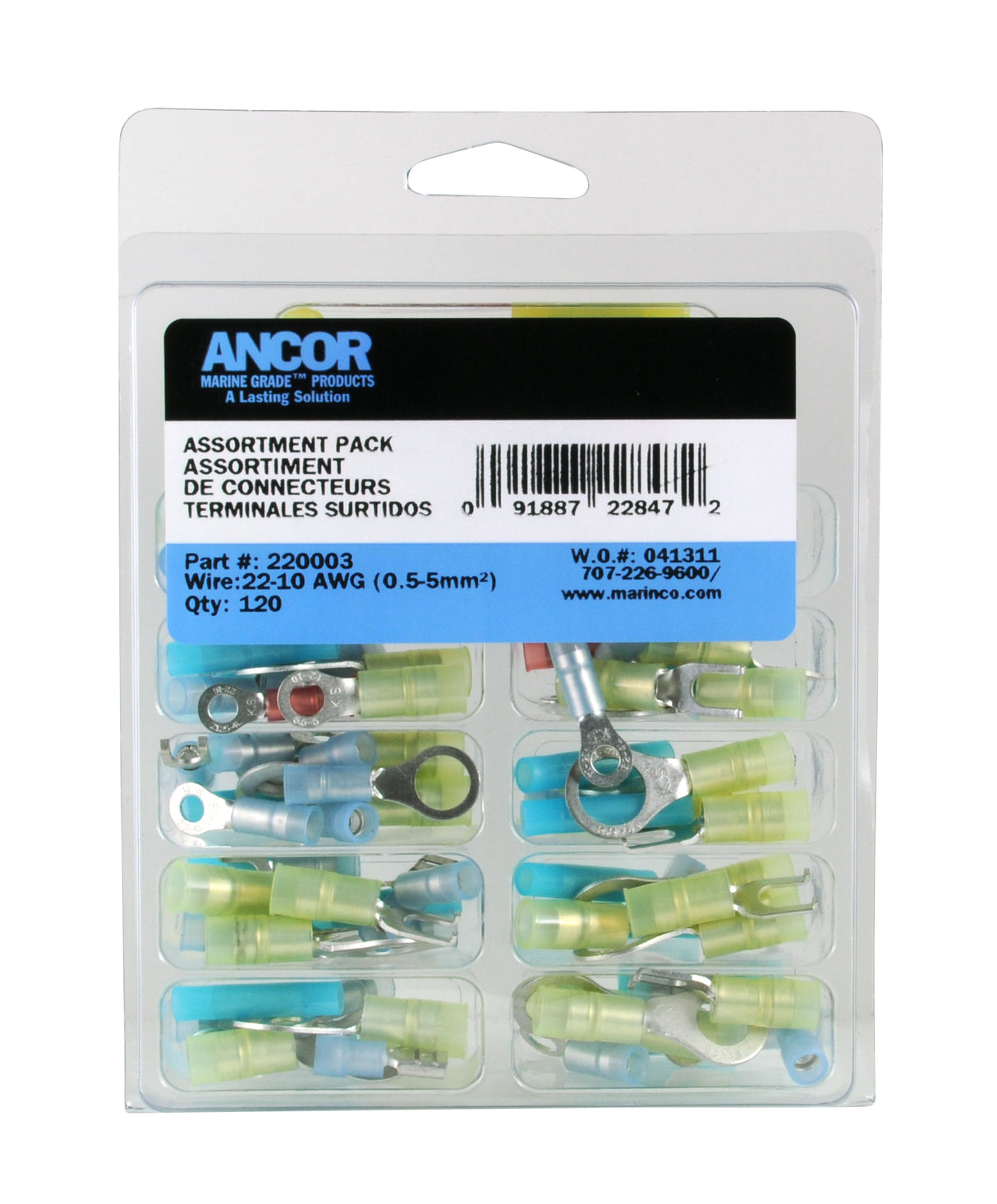 KIT - NYLON CONNECTORS - 120PC