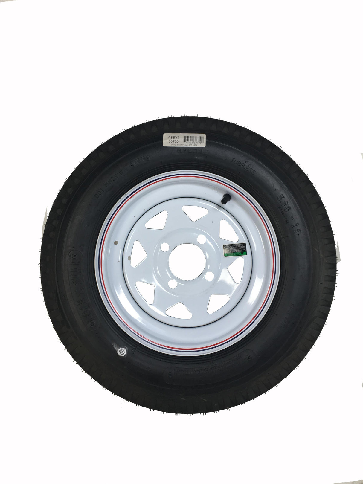 530-12 B/4H SPK WH STR