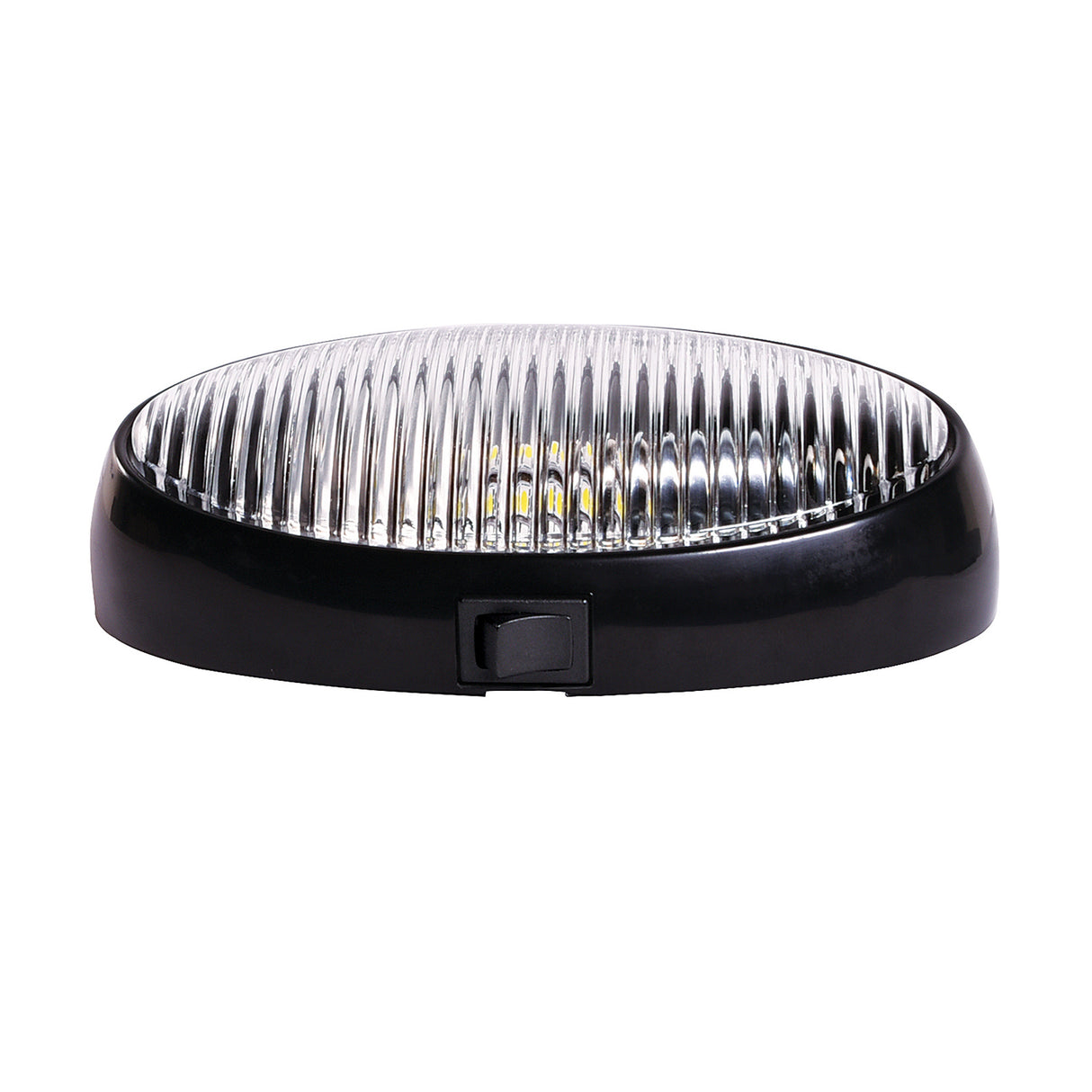 LED  BW OVL PRCH LITE W/SW BLK-CLR