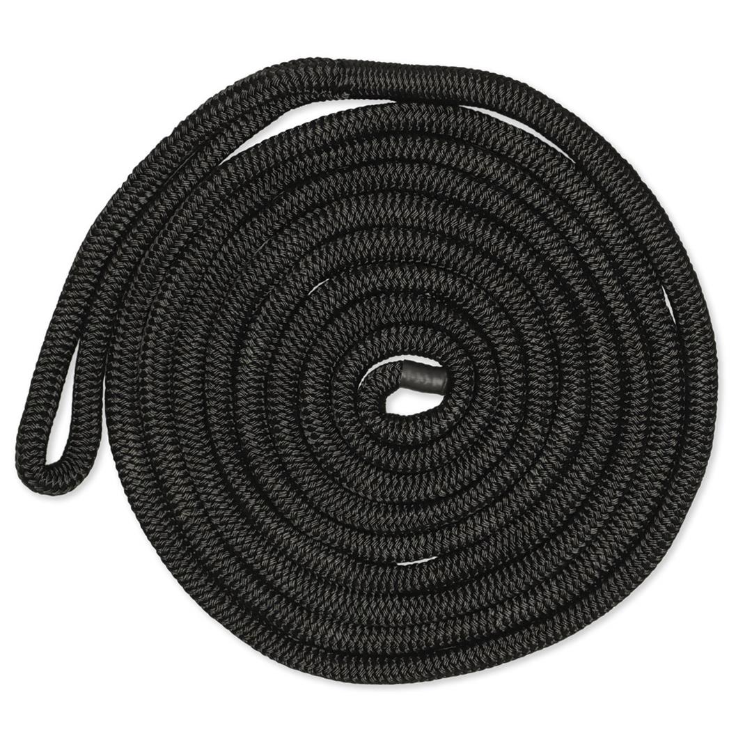 1/2IN-15FT DBLBRD CMP DOCKLINE BLK