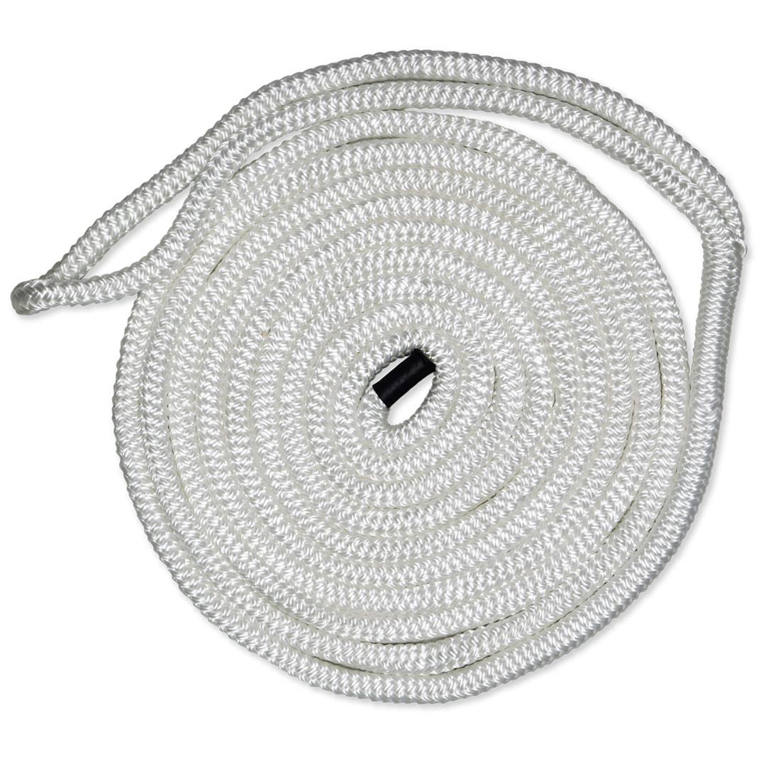 1/2IN-15FT DBLBRD CMP DOCKLINE WHT