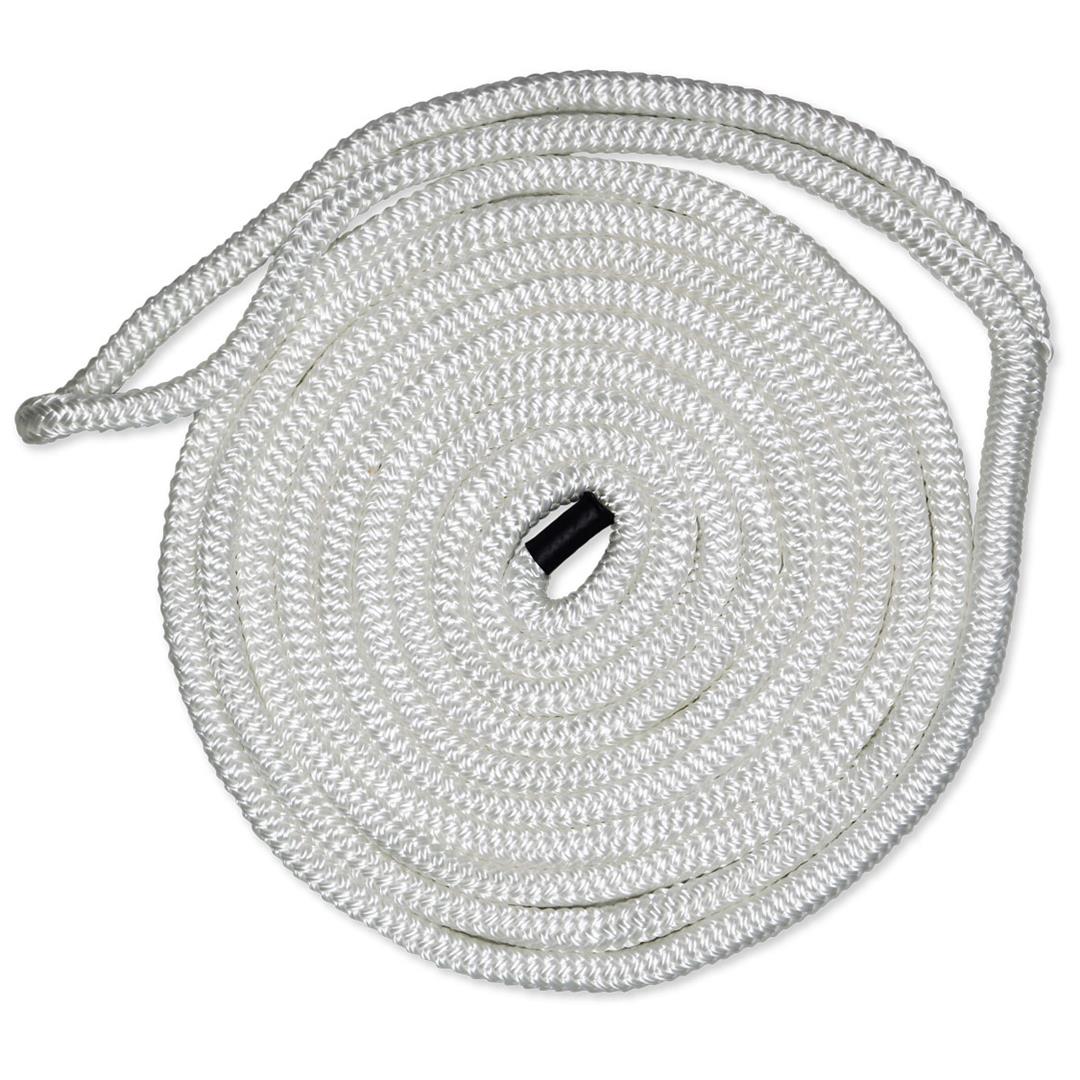 3/8IN-25FT DBLBRD CMP DOCKLINE WHT