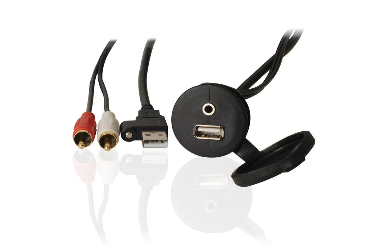 CBUSBFM3.5 PNL MOUNT USB/3.5MM JACK