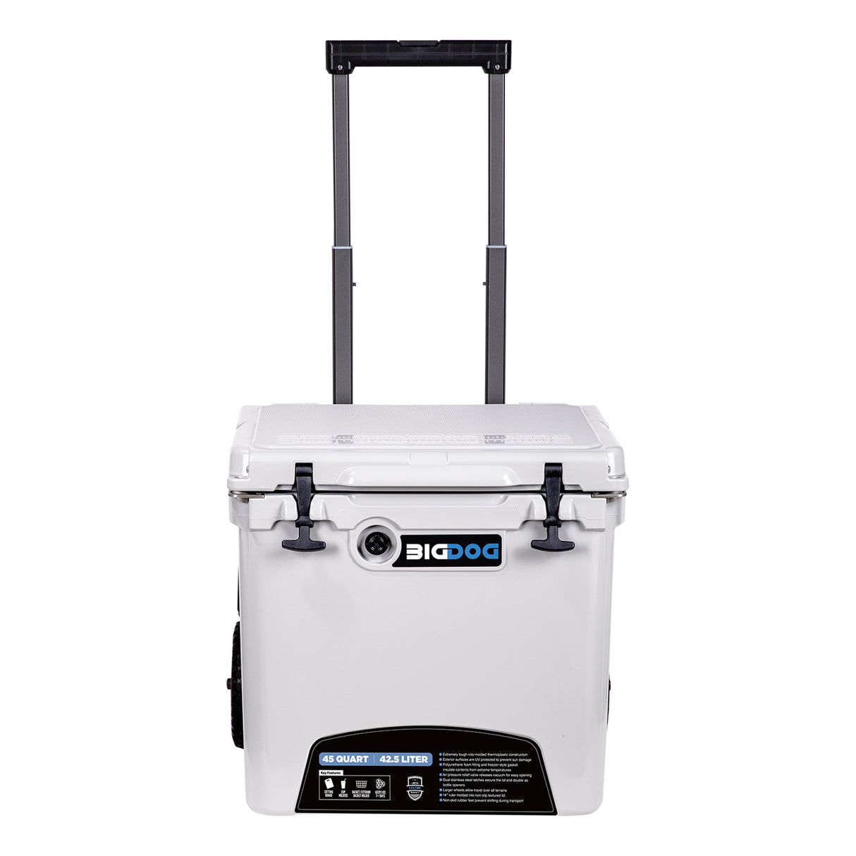 45 QT ROLLING COOLER W ACCESSORIES