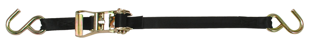 RATCHET STRAP WITH S-HOOKS  2' X 15