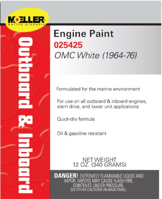 ENGINE PAINT JOHNSON WHITE