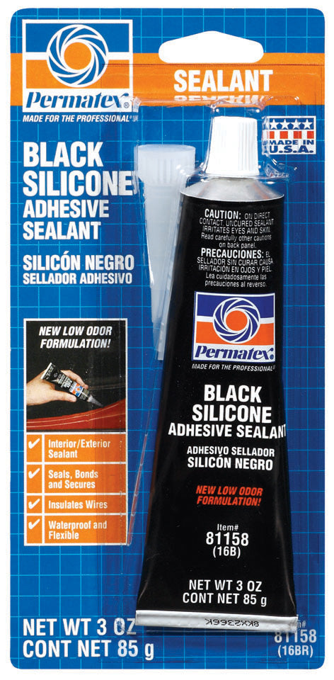 RTV BLACK SILICONE TUBE