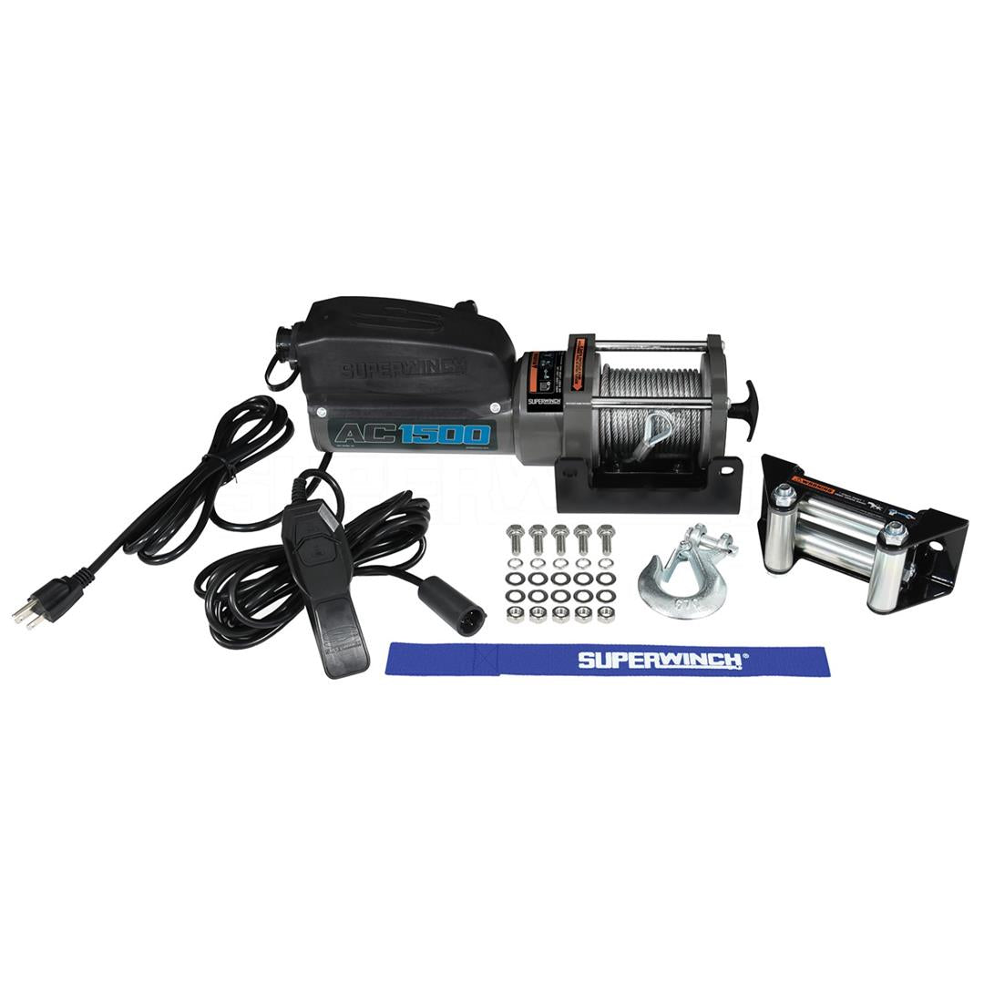 AC 1500 WINCH; 15000 LBS.; 1.1 HP 1