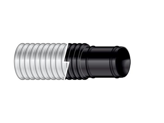 1 1/8' BILGEFLEX 6' POLYPAC BLK.