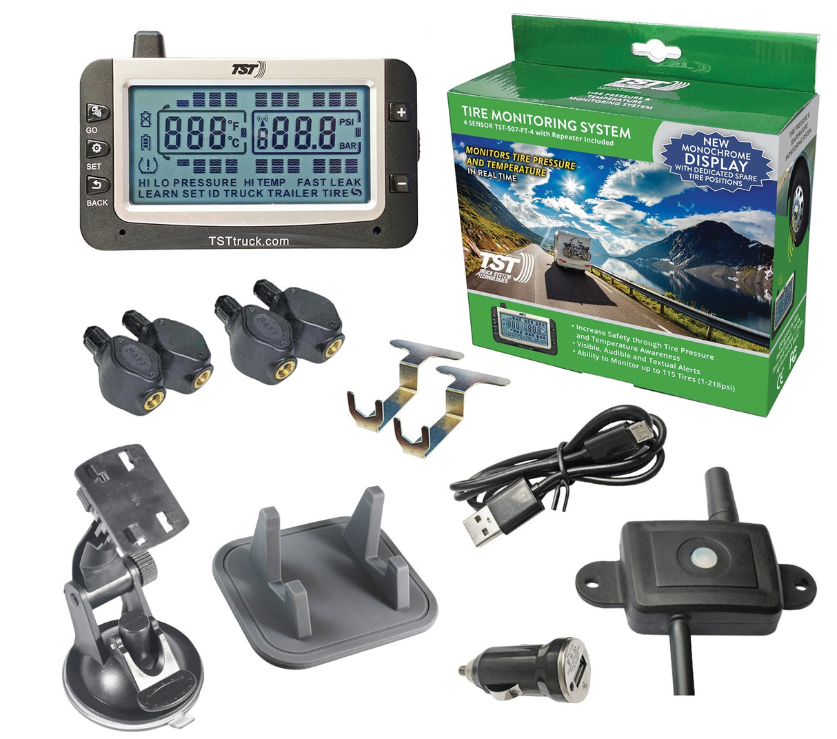 507 TPMS 4 F-T SNSR W/REP BATT/REP