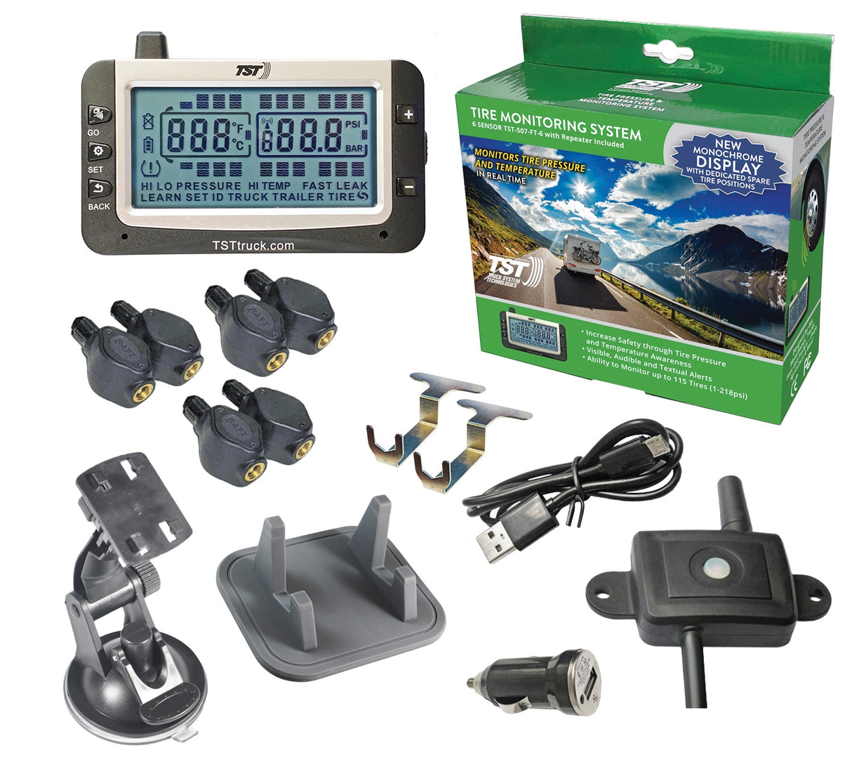 507 TPMS 6 F-T SNSR W/REP BATT/REP