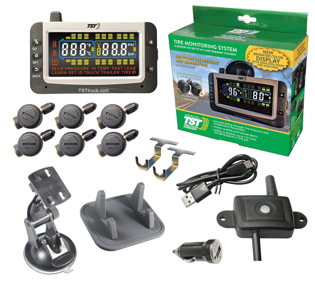 507 TPMS W/6 FLOW THRU SENSORS