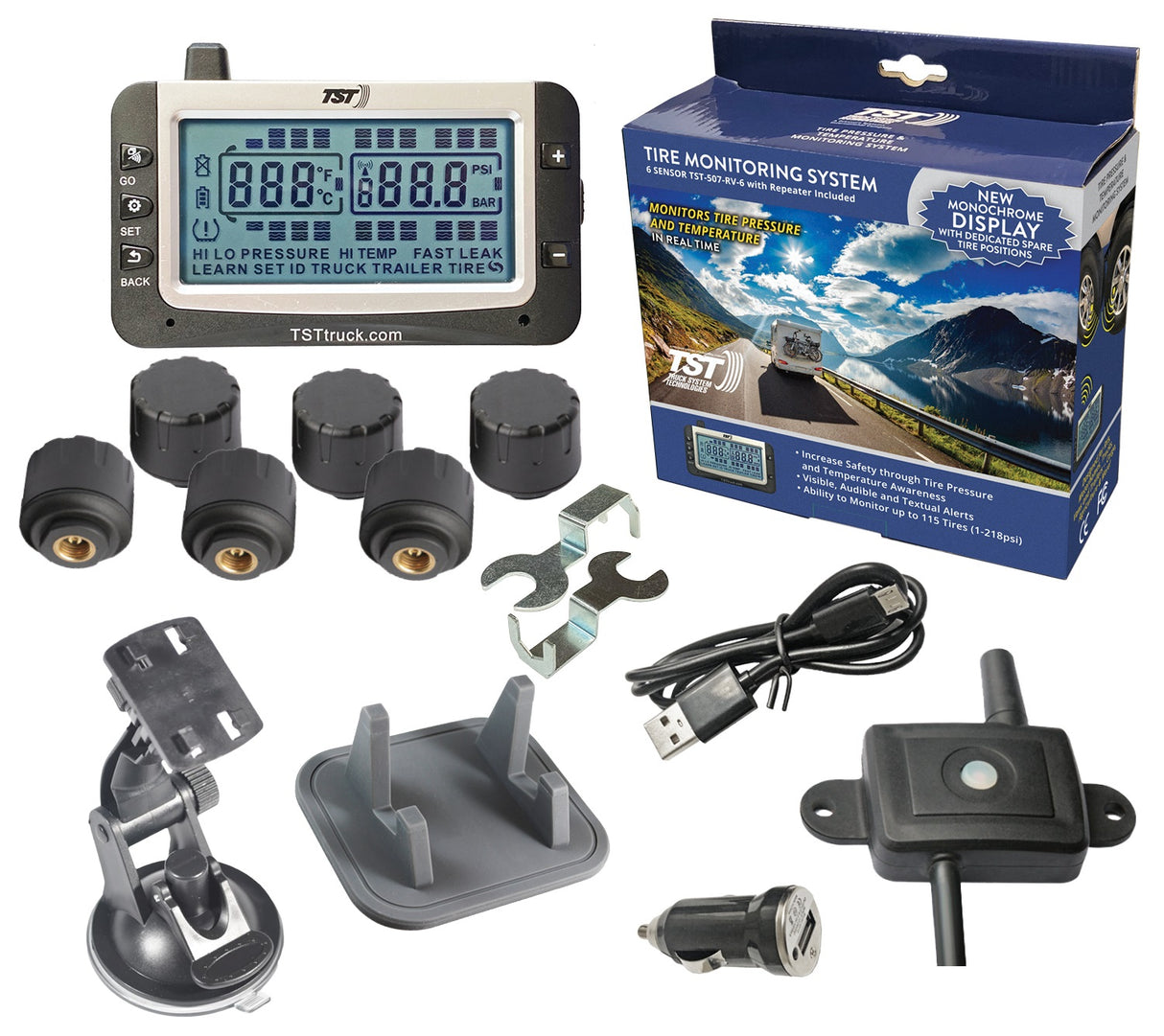 507 TPMS W/6 TIRE SNSR/REP BATT/REP