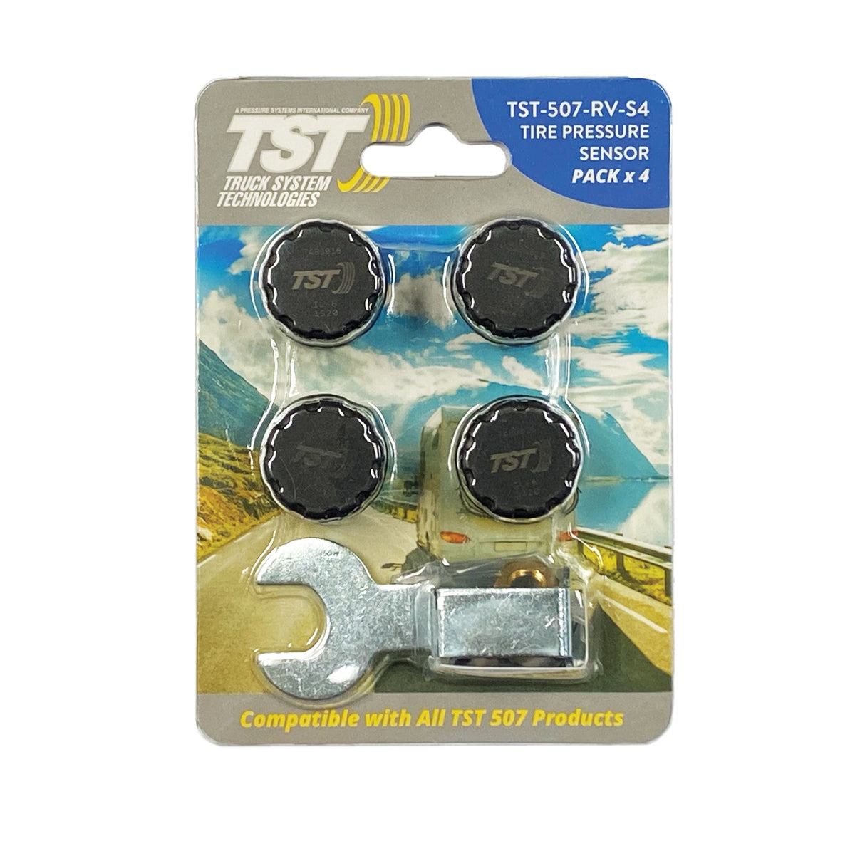 4 PACK 507 CAP SENSORS W/REP BATT