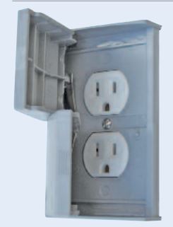 WEATHERPROOF RECPT W/CVR