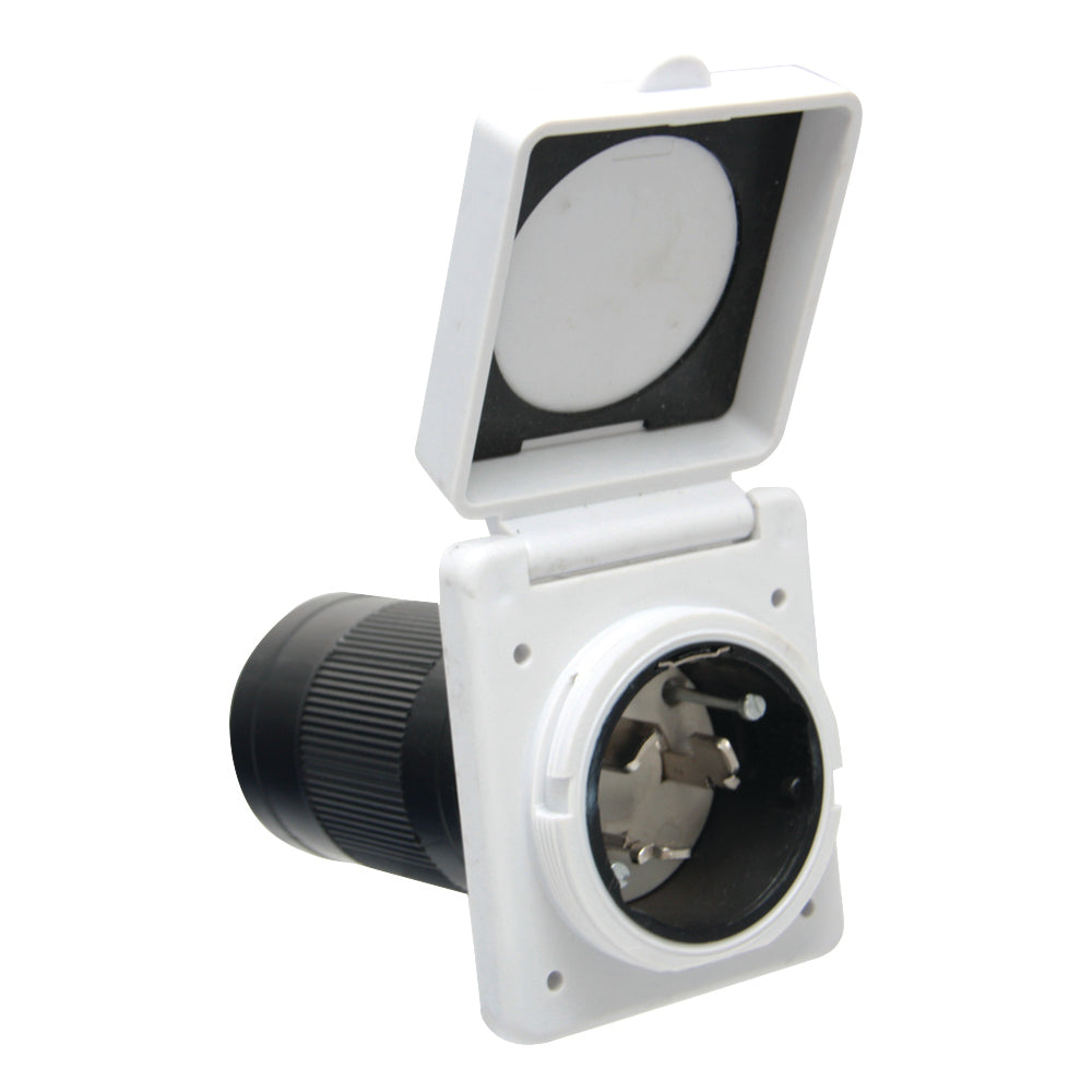 50A INLET  WHITE  CARDED