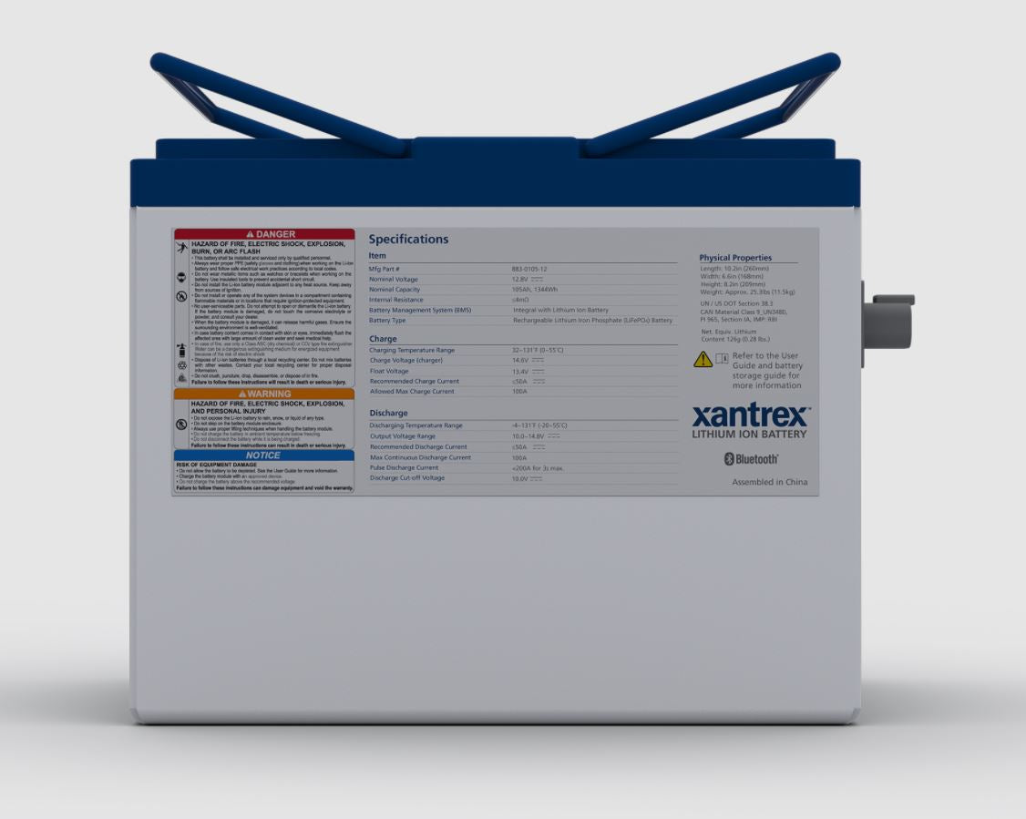 105AH 12V LITHIUM BATTERY  WITH BMS