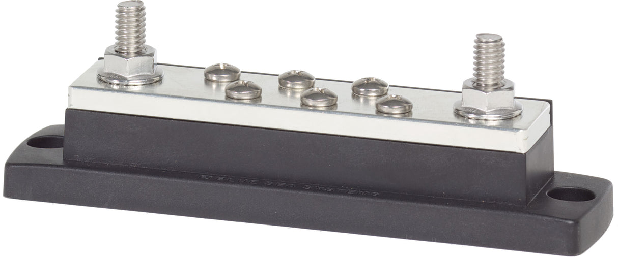 Blue Sea Maxibus 250a Busbar Two 5/16""-18 Studs And Six #10-24 Screws