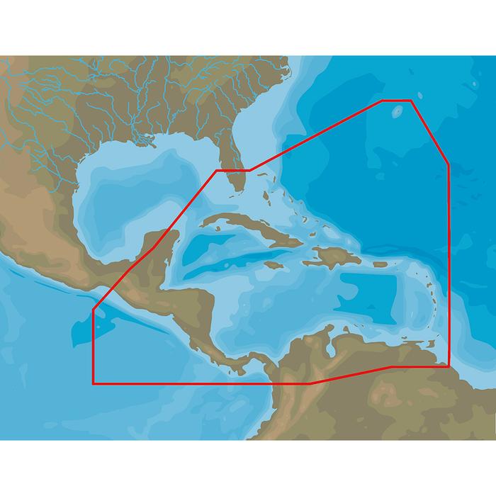 C-map M-na-d065 4d Microsd Caribbean & Central America