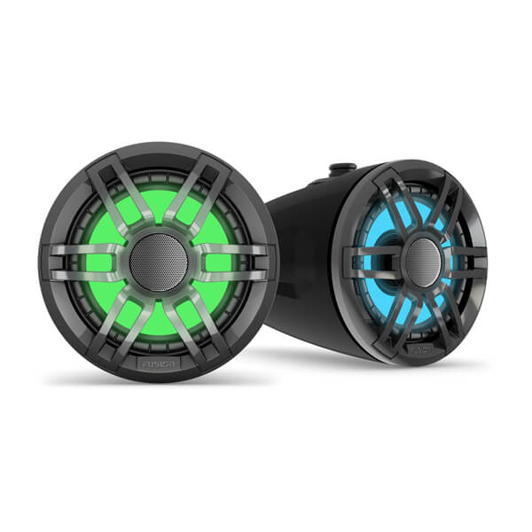 Fusion Xs-flt652spb 6.5"" Tower Speaker Black With Rgb Lighting