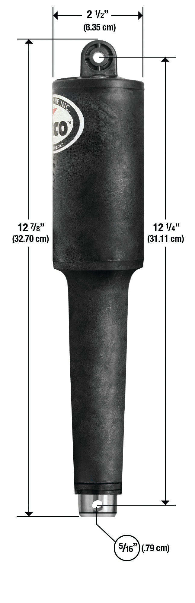 Lenco 4 1/4"" Stroke Xd Actuator 5/16"" X 3/8"" 12v